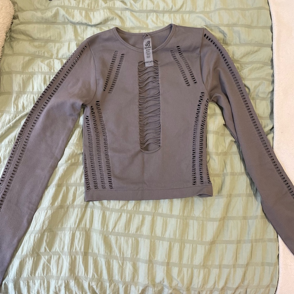 Long Sleeve Black Garage Top